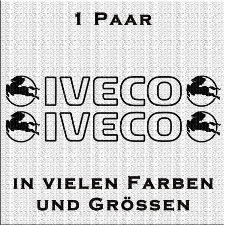Iveco mit Logo Aufkleber in Kontur 1 Paar. Jetzt bestellen!✅