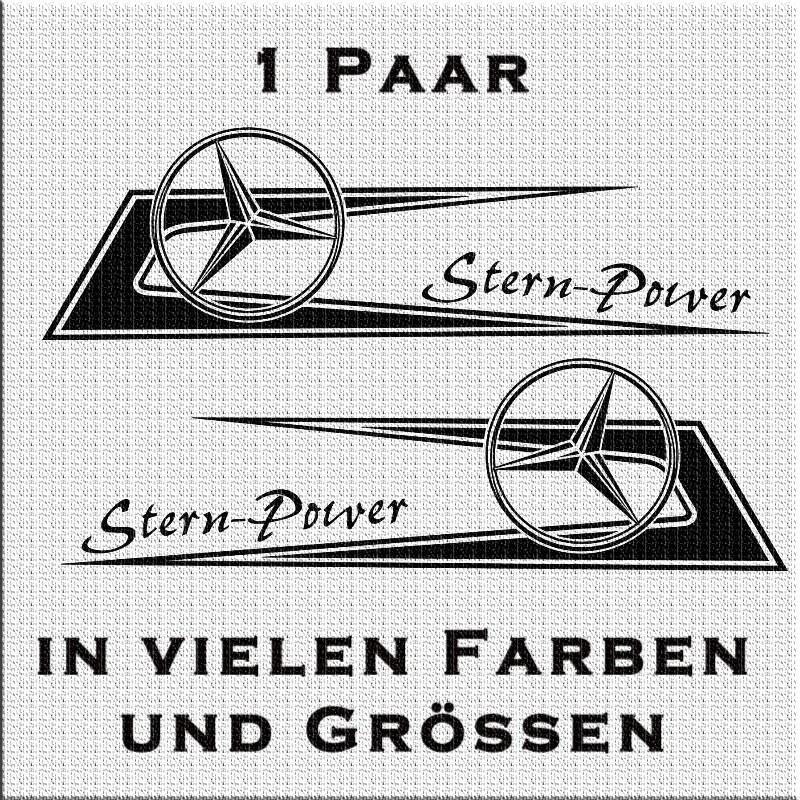 Mercedes Benz Stern - LKW Rückwandschild