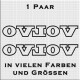 Volvo Schriftzug in Kontur Aufkleber Paar. Jetzt bestellen!✅