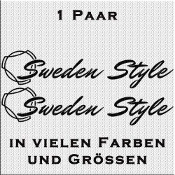 Sweden Style Aufkleber Variante 1 Aufkleber Paar