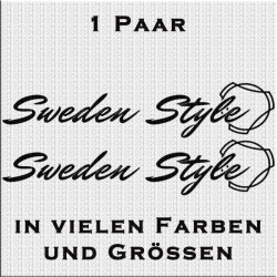 Sweden Style Aufkleber Variante 2 Aufkleber Paar