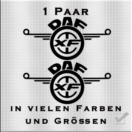 DAF Logo Aufkleber Paar Variante 3. Jetzt bestellen!✅