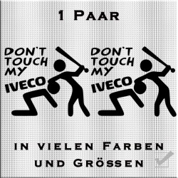 Don't touch my Iveco Aufkleber Paar. Jetzt bestellen!✅