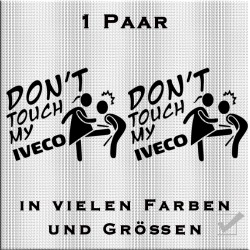 Don't touch my Iveco Woman Aufkleber Paar. Jetzt bestellen!✅