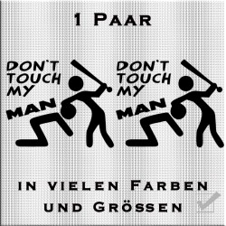 Don't touch my MAN Aufkleber Paar