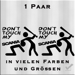 Don't touch my Scania Aufkleber Paar. Jetzt bestellen!✅