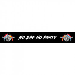 DAF Heckschürze - NO DAF NO PARTY - Holland Deutschland