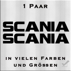 Scania Schriftzug Aufkleber - Paar Variante 2