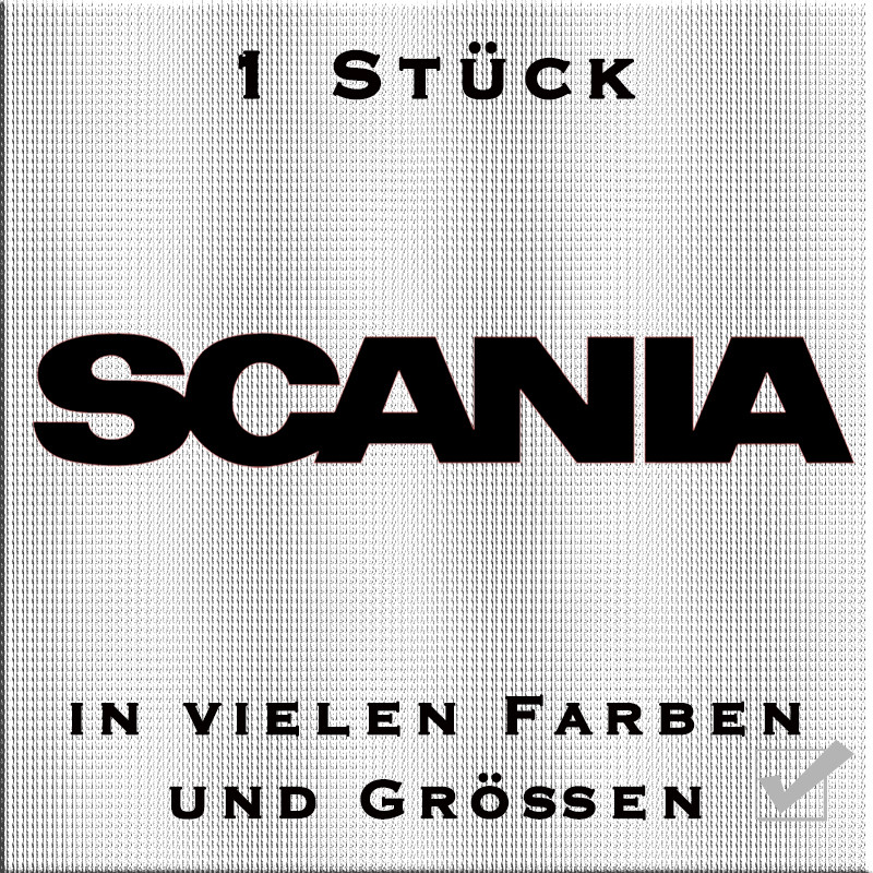 Aufkleber Scania Schriftzug mit Logo