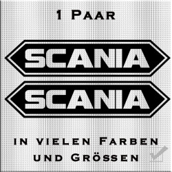 Scania Schriftzug mit Umrandung Variante 4 -1 Paar