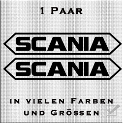 Scania Schriftzug mit Umrandung Variante 2 -1 Paar