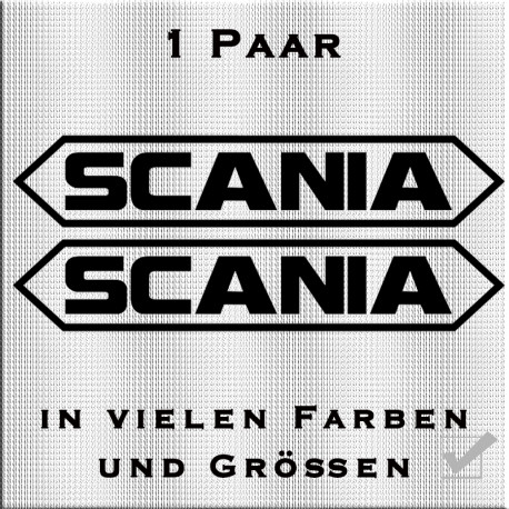 Scania Schriftzug mit Umrandung Variante 2 -1 Paar. Jetzt bestellen!✅