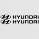 Hyundai Aufkleber - 1 Paar