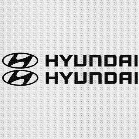 Hyundai Aufkleber - 1 Paar