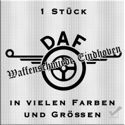 DAF Logo mit Waffenschmiede Aufkleber 1 Stück