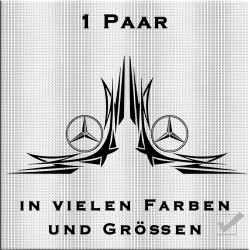 Fensterdekor Mercedes-Stern Aufkleber 1 Paar. Jetzt bestellung! ✅