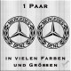 Mercedes Stern Aufkleber Paar Variante 2. Jetzt bestellen!✅