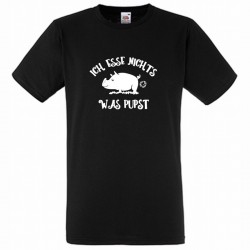 Vegetarier T-Shirt - Ich esse nichts was pupst! Jetzt bestellen!