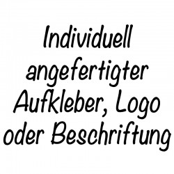 Aufkleber-Logo-Beschriftung