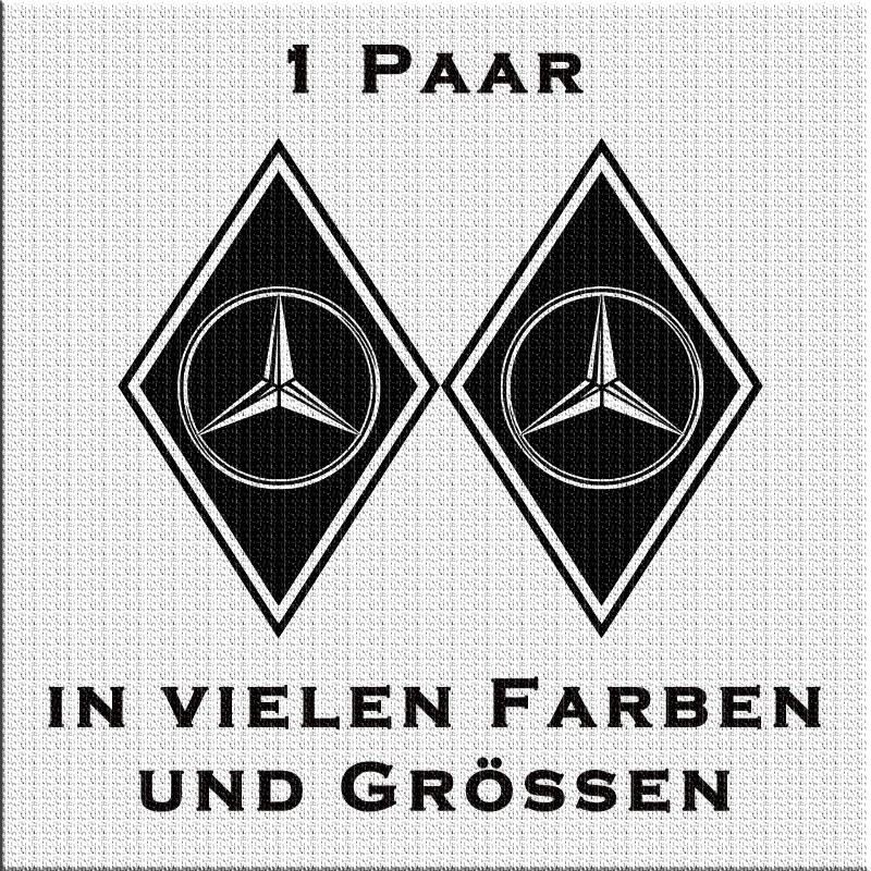 Mercedes Stern Fahrerhaus Aufkleber –