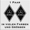 Raute Aufkleber Paar mit Mercedes - Stern - Actros jetzt bestellen!✅