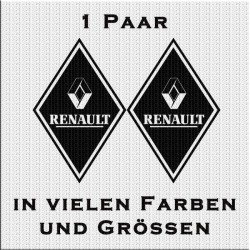Raute Aufkleber Paar mit Renault jetzt bestellen!✅