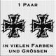Eisernes Kreuz Aufkleber Paar Variante 2. Jetzt bestellen!✅