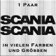 Scania Schriftzug Aufkleber. Jetzt bestellen! ✅