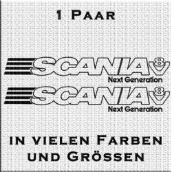 Scania mit V8 Next Generation Aufkleber Paar. Jetzt bestellen!✅