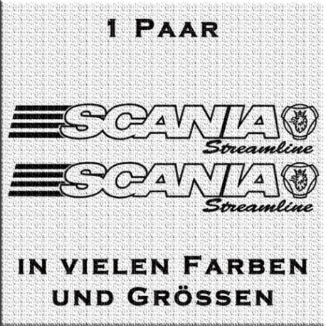 Scania mit Logo Streamline Aufkleber Paar. Jetzt bestellen!✅