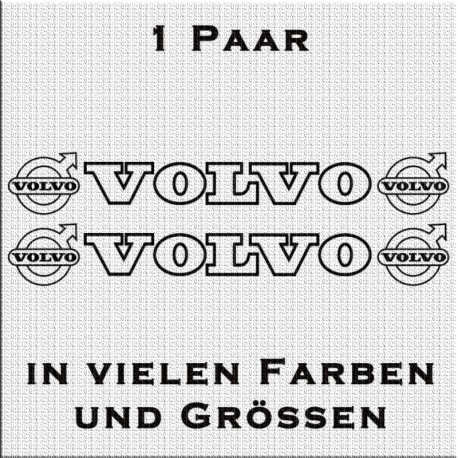 Volvo mit Logo Aufkleber in Kontur 1 Paar. Jetzt bestellen!✅