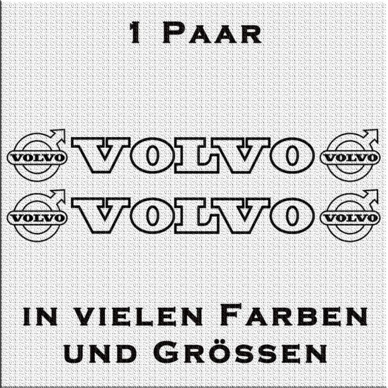 Volvo mit Logo Aufkleber 1 Paar